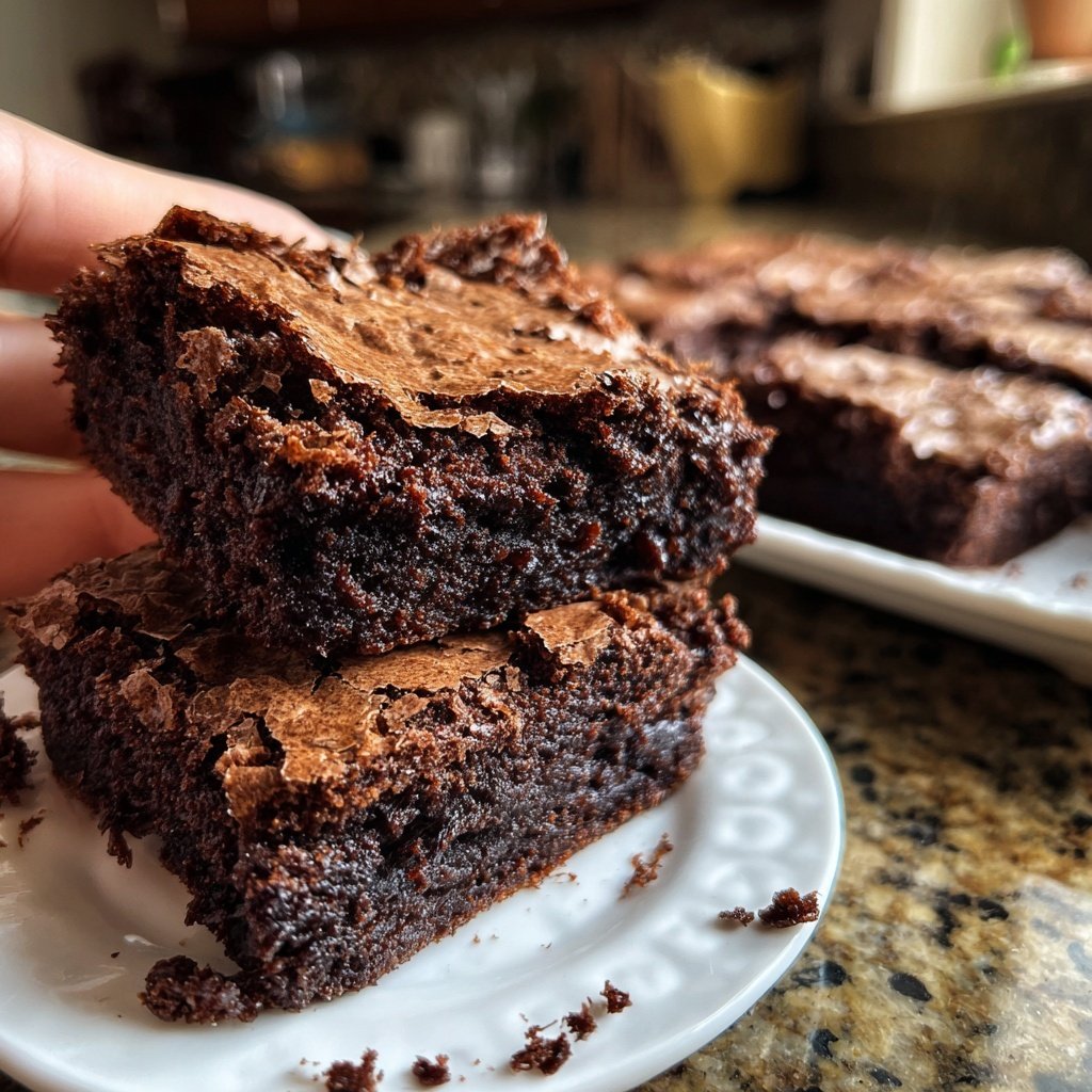 Crispy Edge Sourdough Brownies