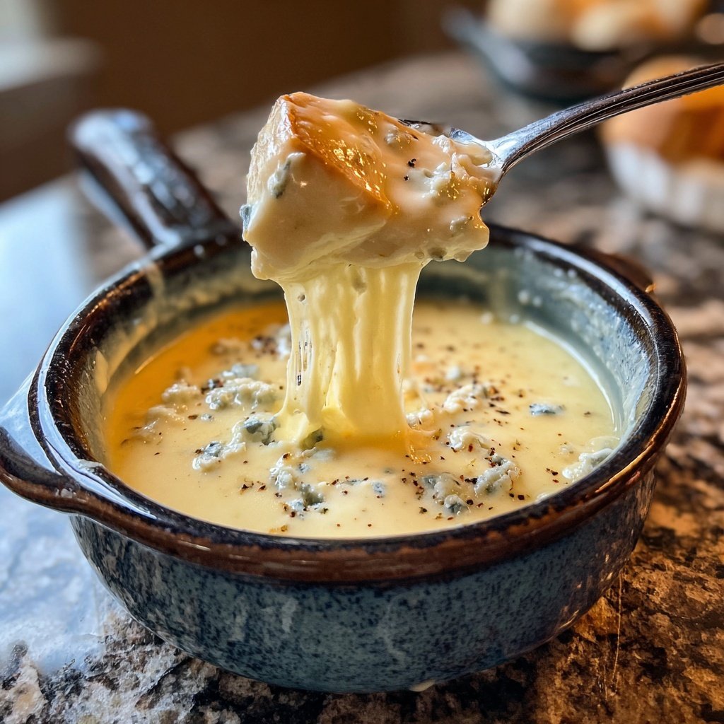 Fondue with Blue Cheese Blend