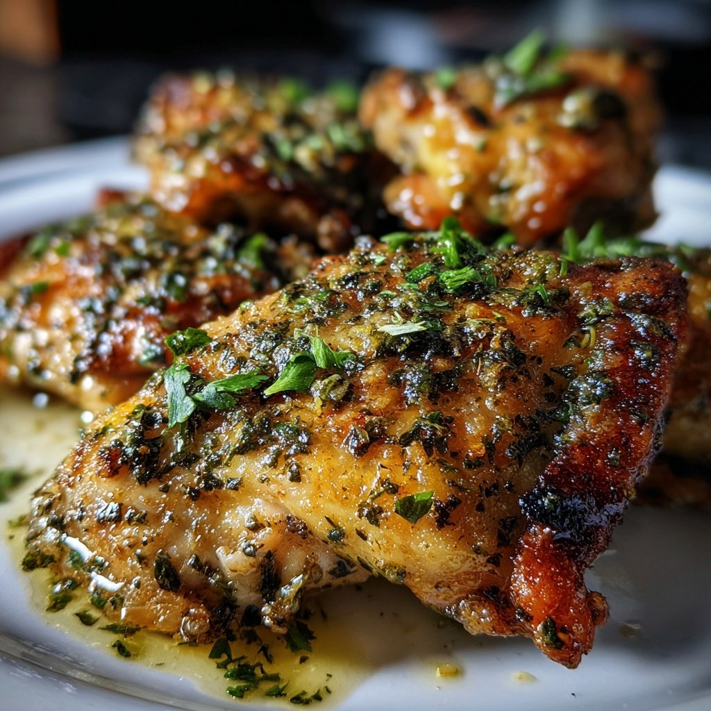 Simple Garlic Butter Chicken Thighs