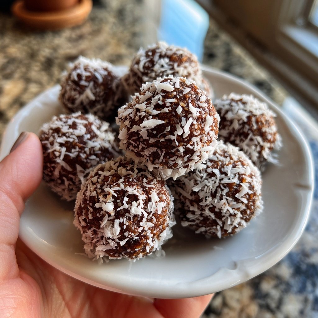 Chocolate Coconut Date Bites