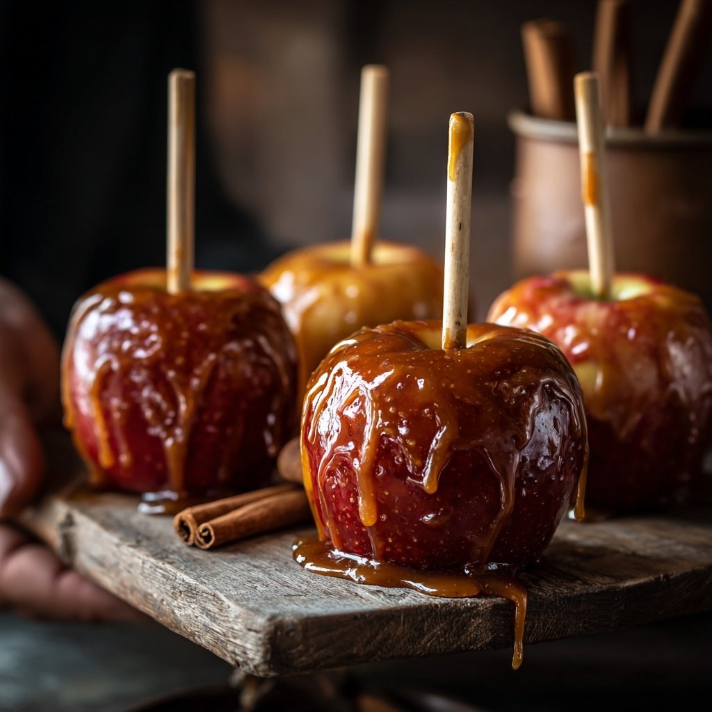 Cinnamon Glazed Candy Apples