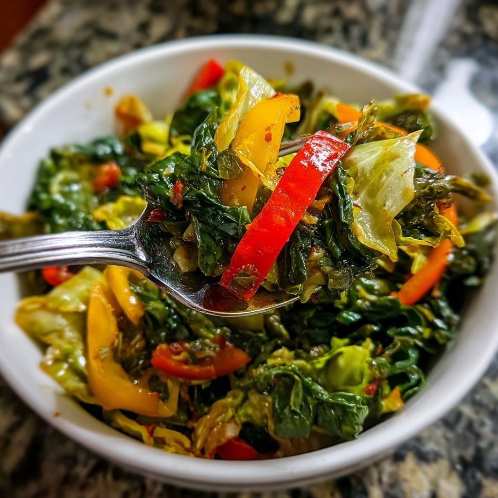 Jamaican Spiced Cabbage Stir Fry
