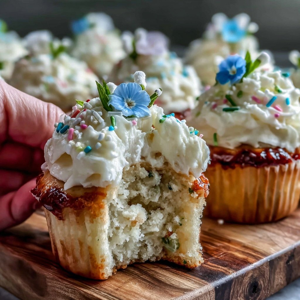 Spring Cupcakes With Vanilla Buttercream