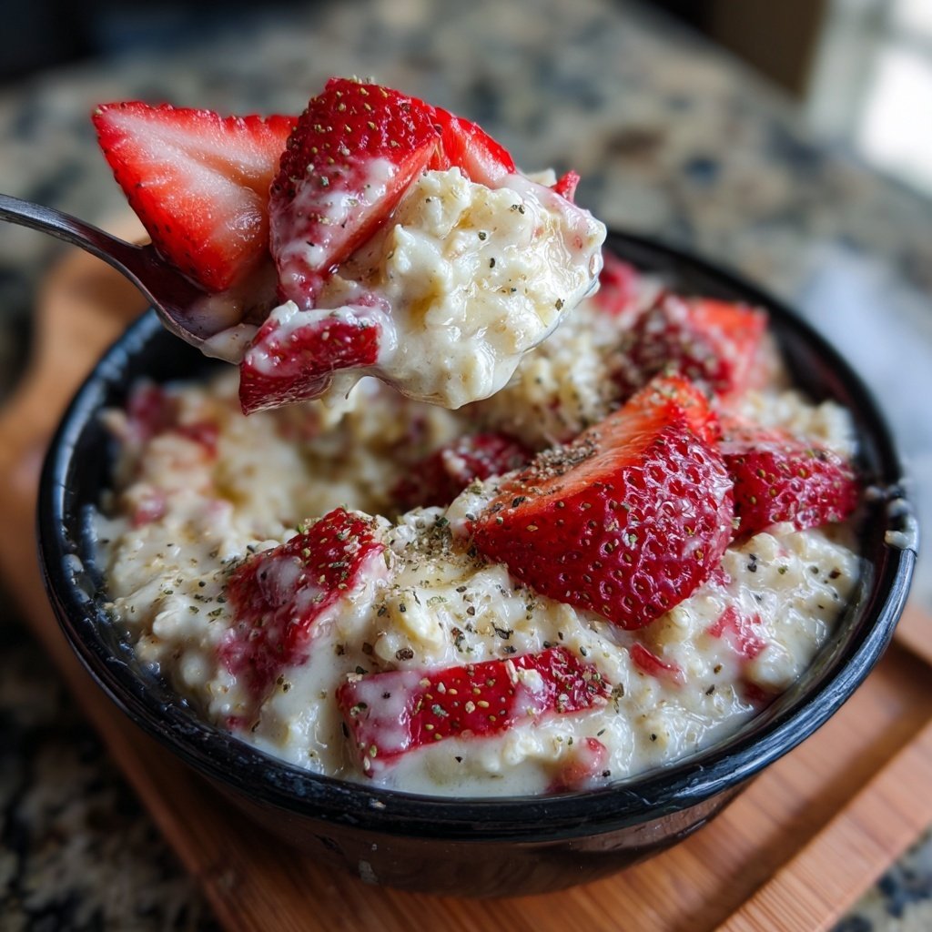 Strawberry Vanilla Protein Oats