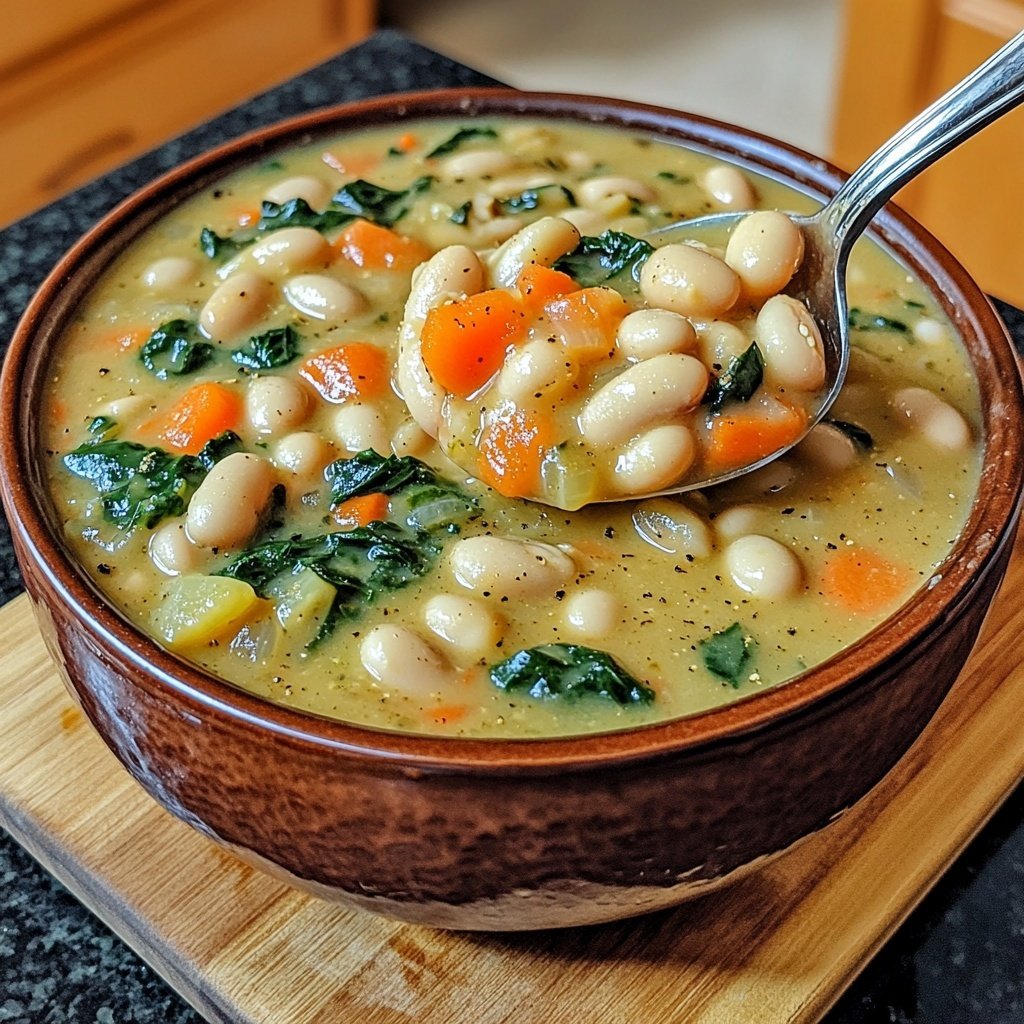 Healthy Crockpot White Bean Stew