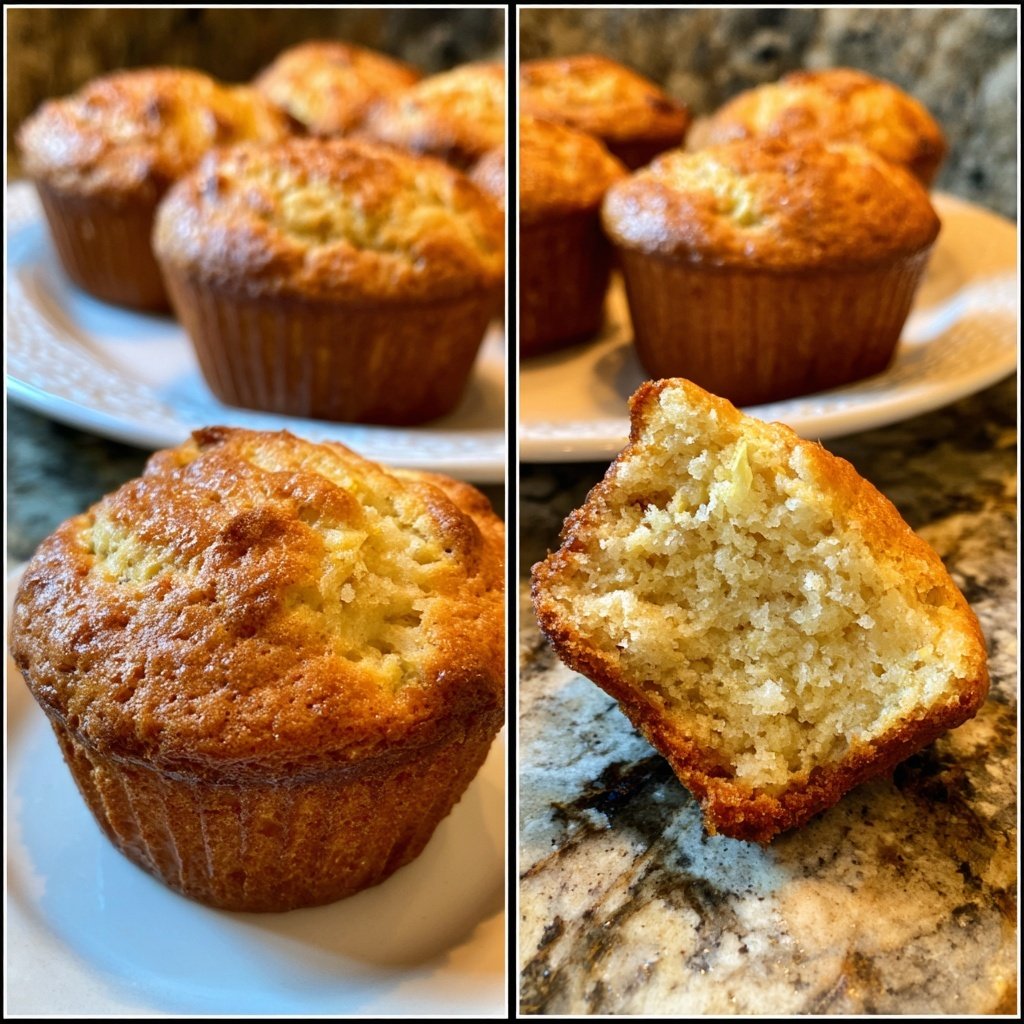 Cottage Cheese Banana Muffins