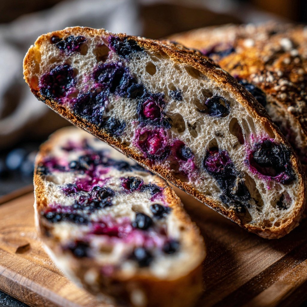 Blueberry Lemon Sourdough Bread