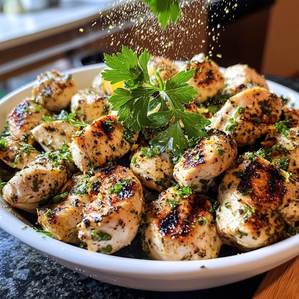 Grilled Lemon Herb Chicken Bowl