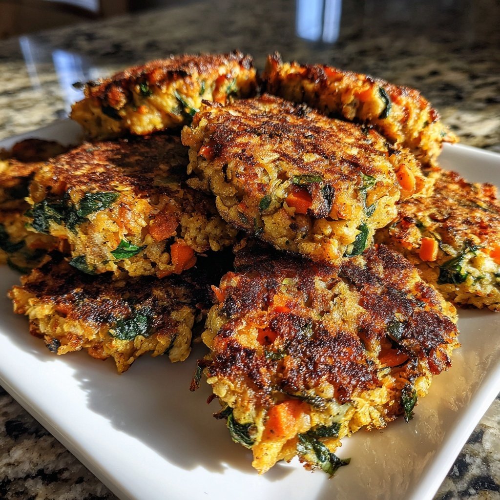 Baked Veggie Chickpea Patties