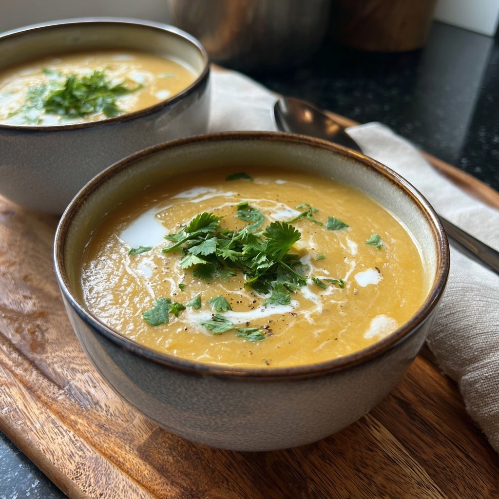 Creamy Lemon Lentil Soup