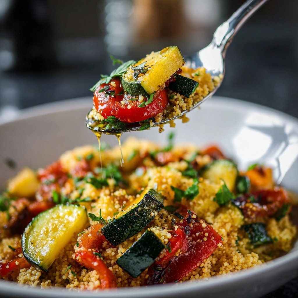 Mediterranean Roasted Vegetable Couscous