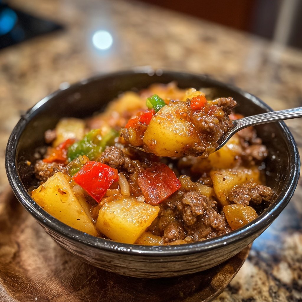 One Pot Ground Beef And Potatoes