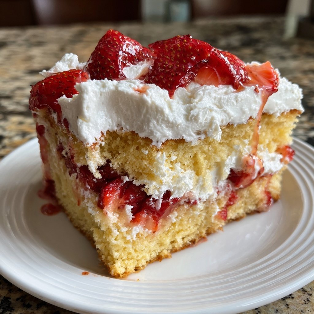 Strawberry Shortcake Sheet Cake