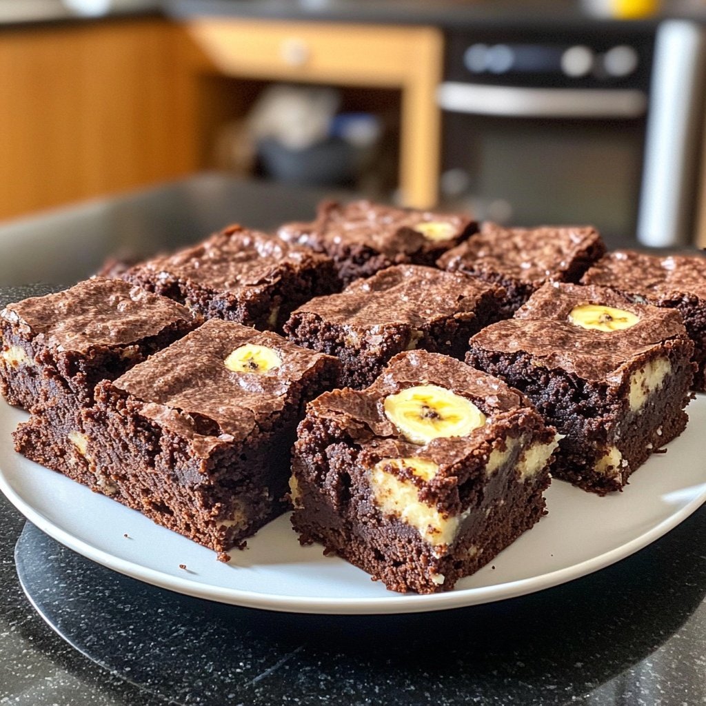 Cottage Cheese Brownies with Banana