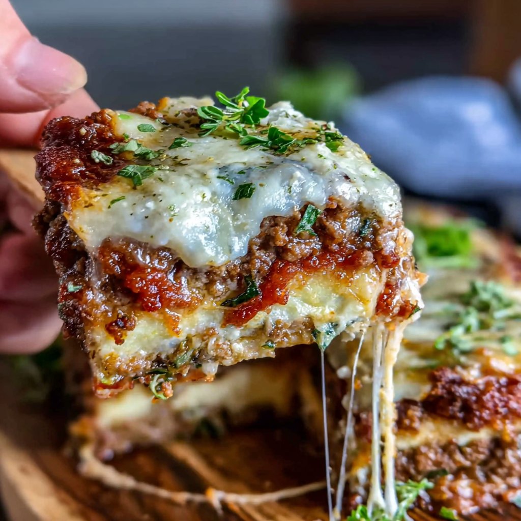 Zucchini Lasagna With Meat Sauce