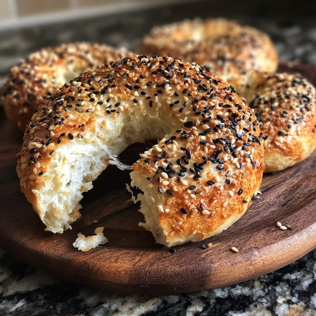 Greek Yogurt Protein Bagels